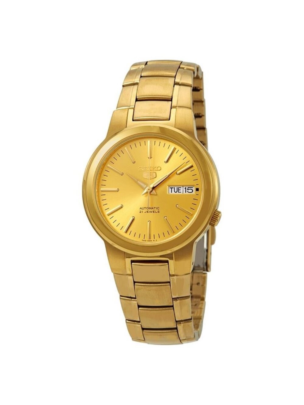 NWT Seiko Series 5 Automatic Gold Dial Men's Watch